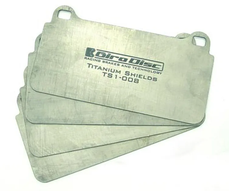 Girodisc Front Titanium Pad Shields For Porsche Cayman/Boxster (981) Base